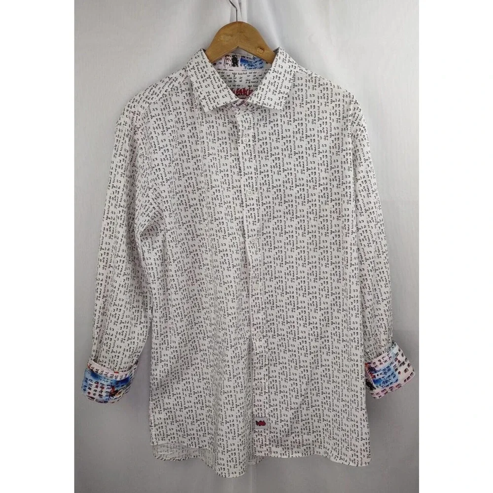 Jerry Garcia Grateful Dead Button Down Shirt XL Flip Cuff Long Sleeve - Picture 2 of 9